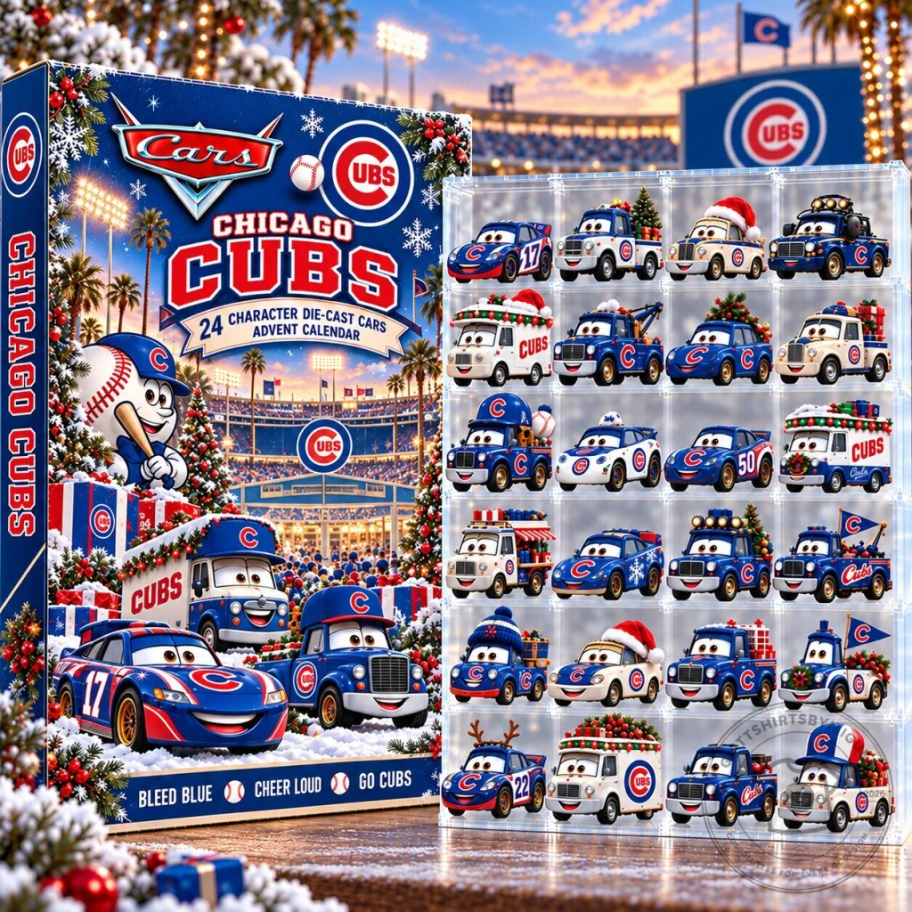 Chicago Cubs Disney Pixar Cars 24 Character Die-Cast Advent Calendar 2026 2D Chicago Cubs Disney Pixar Cars 24 Character Die-Cast Advent Calendar 2026 2D