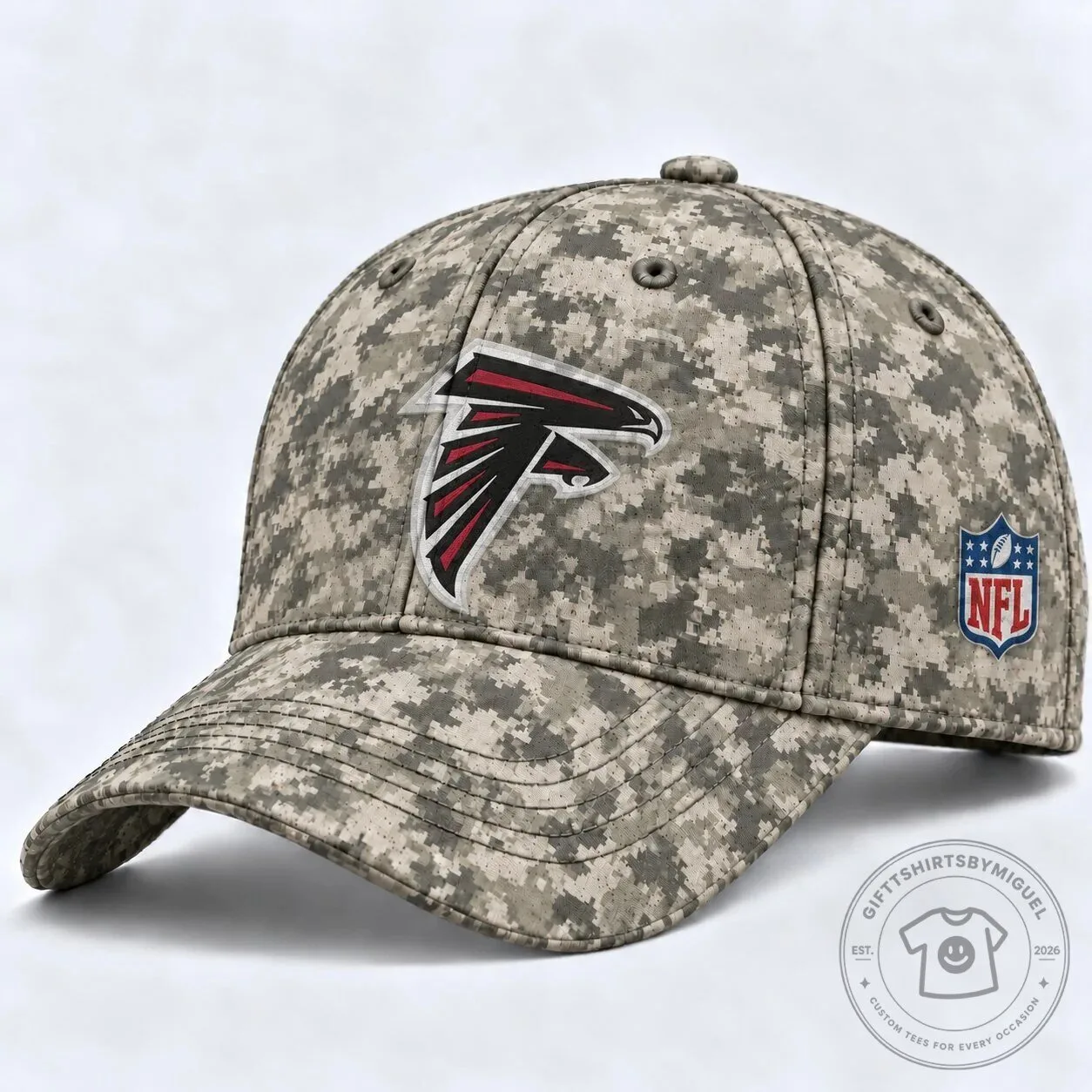Atlanta Falcons Digital Camouflage National Football League Baseball Cap Hat